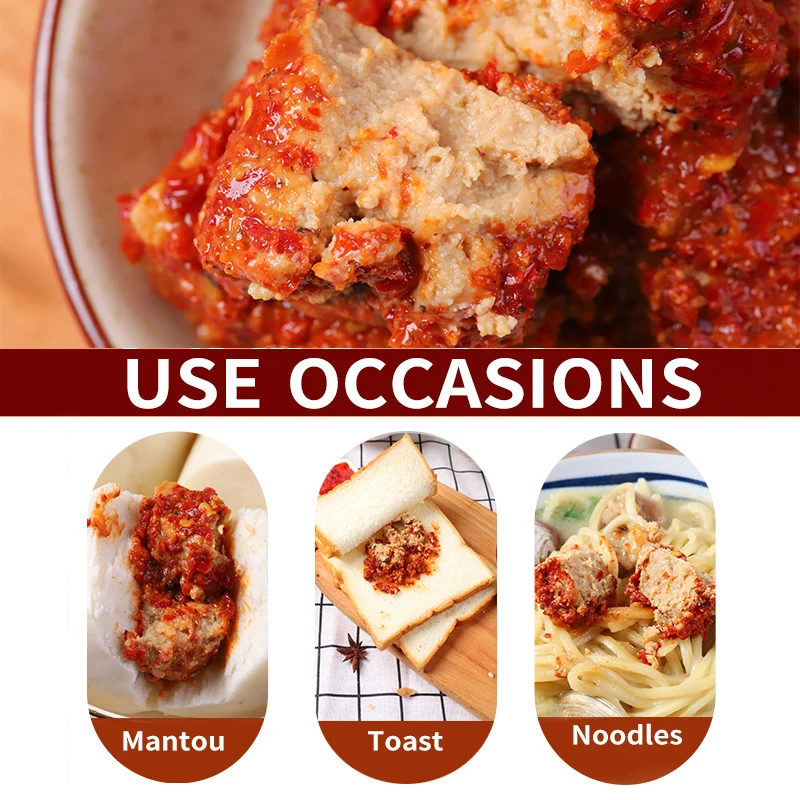 Ready to Eat Factory Price Chinese Instant Food Hot Pepper Bean Products Naturally Fermented Spicy Bean Curd