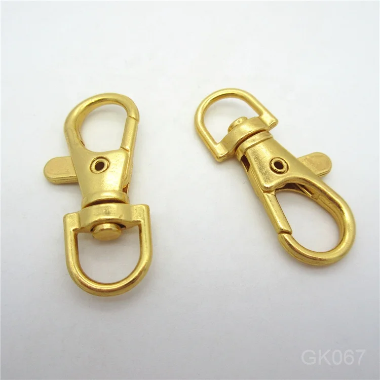 Factory supply gold small dog swivel snap hook for webbings