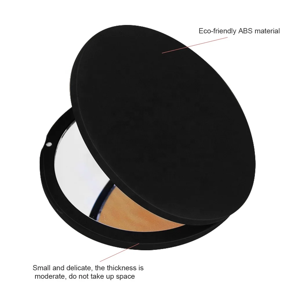 Custom Logo Portable Compact Folding Cosmetic Mirror Magnifying Mini Round Pocket Vanity Mirror