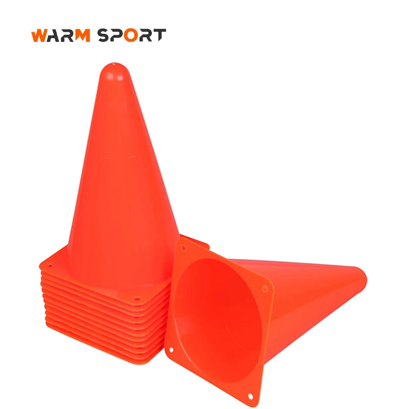 Factory Wholesale Multifunctional 18 23 CM PE Football Speed Training Agility Marker Cones Set