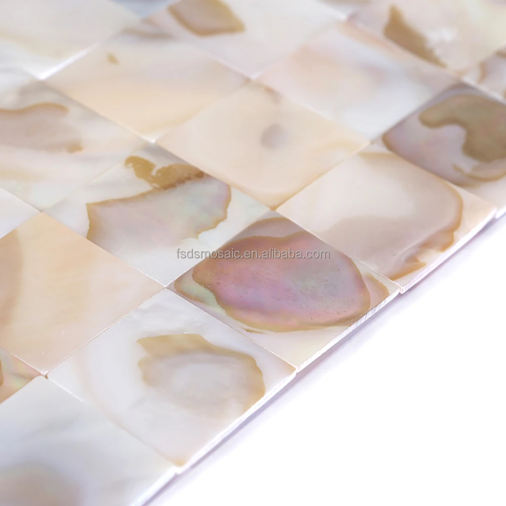 Hotel Background Natural Shell Mosaic Mother of Pearl Mosaic Tile Supplier for Bathroom