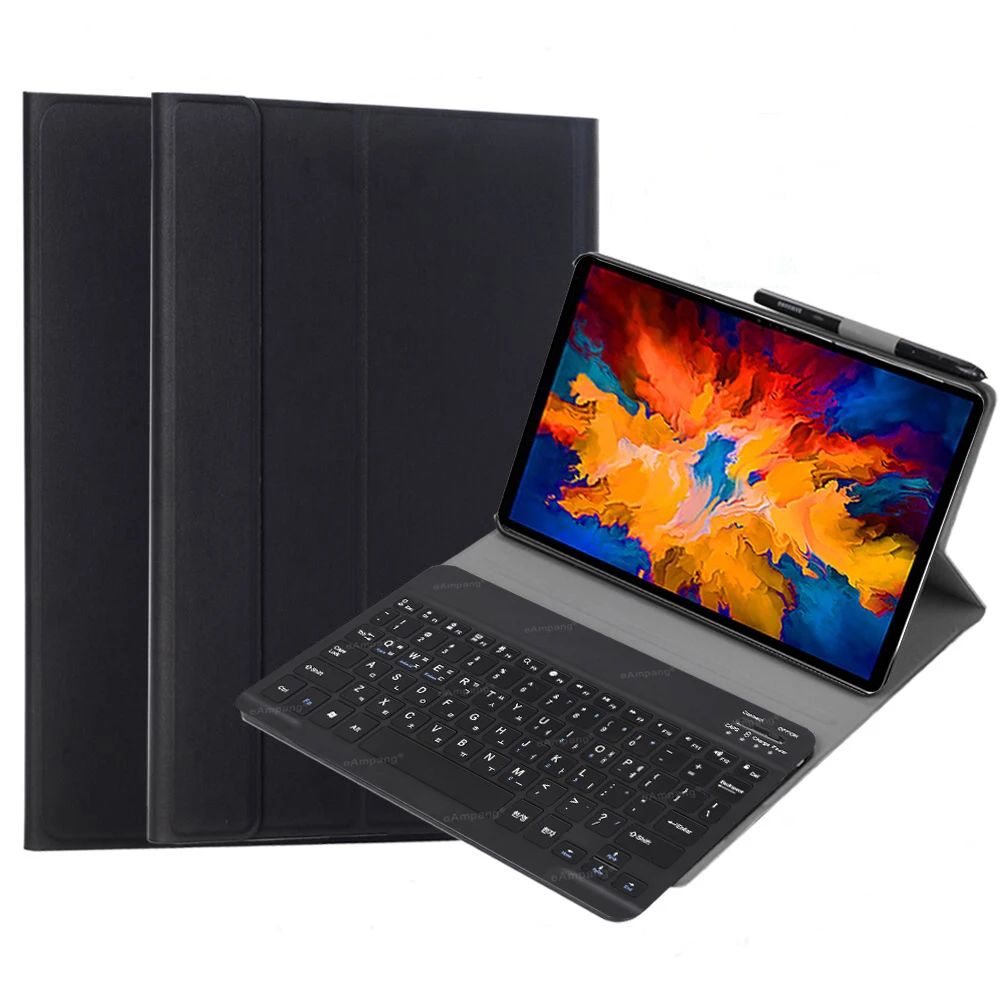 For Lenovo Tab P11 Pro 11 Keyboard Case Detachable Magnetic BT Korean Keyboard Magnet Pu Leather Tablet Cover