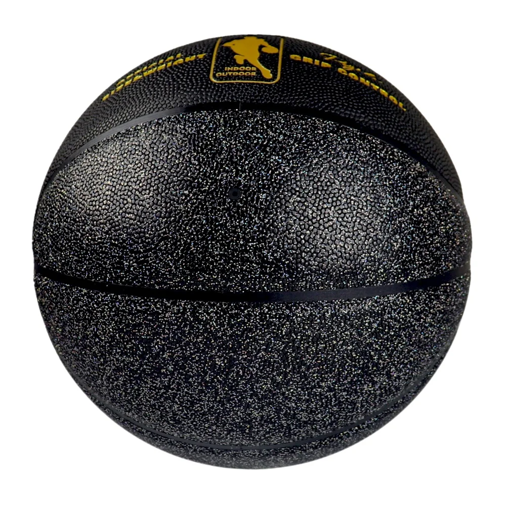 PSYCHE Custom Basketball with Your Logo Size 7 Pearly Black PU Indoor Outdoor for Training