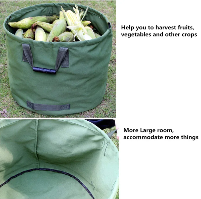
33 Gallons Garden Bag Reusable Heavy Duty Gardening Trash Bag Lawn Leaf Yard Waste Bag 