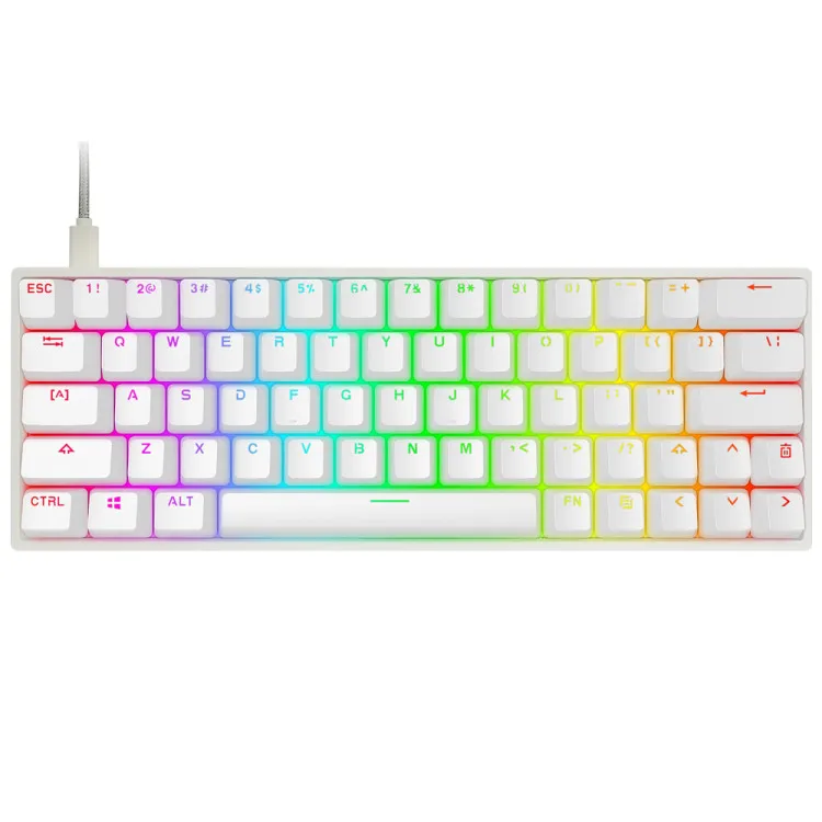 Skyloong Hotswap GK64 SK64 rgb Gateron optical switch wired 64 keys with arrows gaming mechanical keyboard