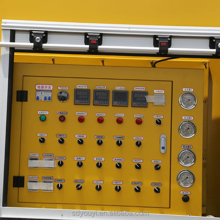 asphalt pavement repair vehicle recycling asphalt mixing plant mini small mobile patching cold batch