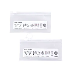 Ruizhuo Makeup Brush Subpackage Zipper Bag Mask Protection Bag Lipstick Hair Clip Storage Plastic Self Sealing Accessories Bag