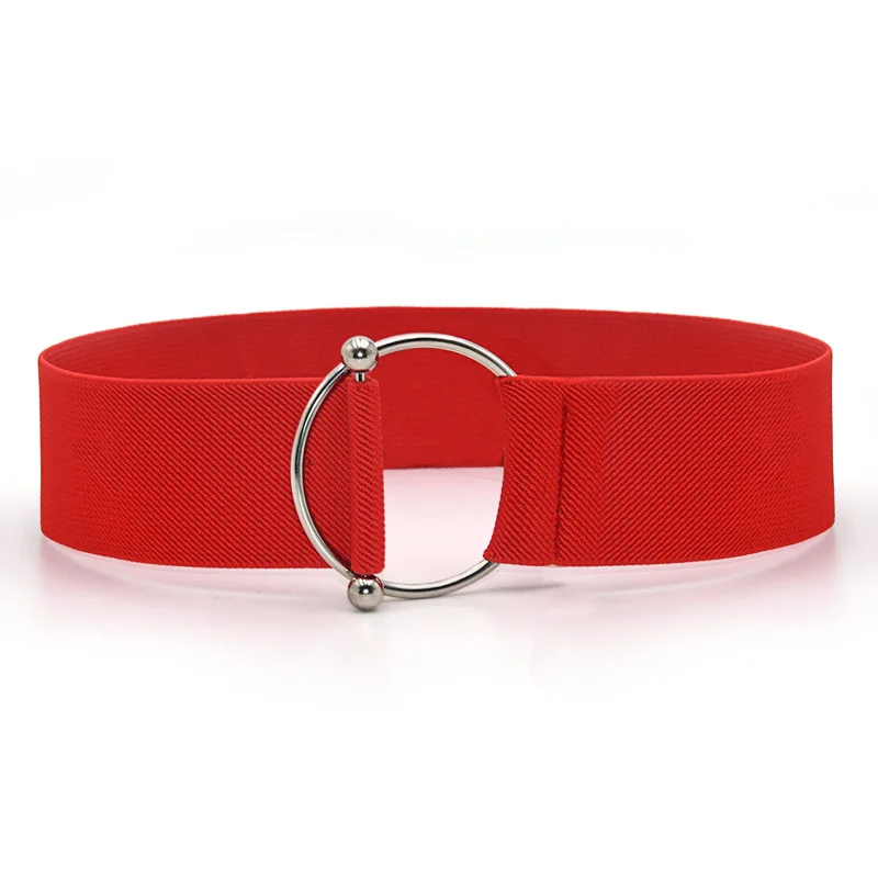new Women Simple Waist Elastic Ladies Band Round Buckle Decoration Coat Sweater Fashion Dress luxury belt designers women
