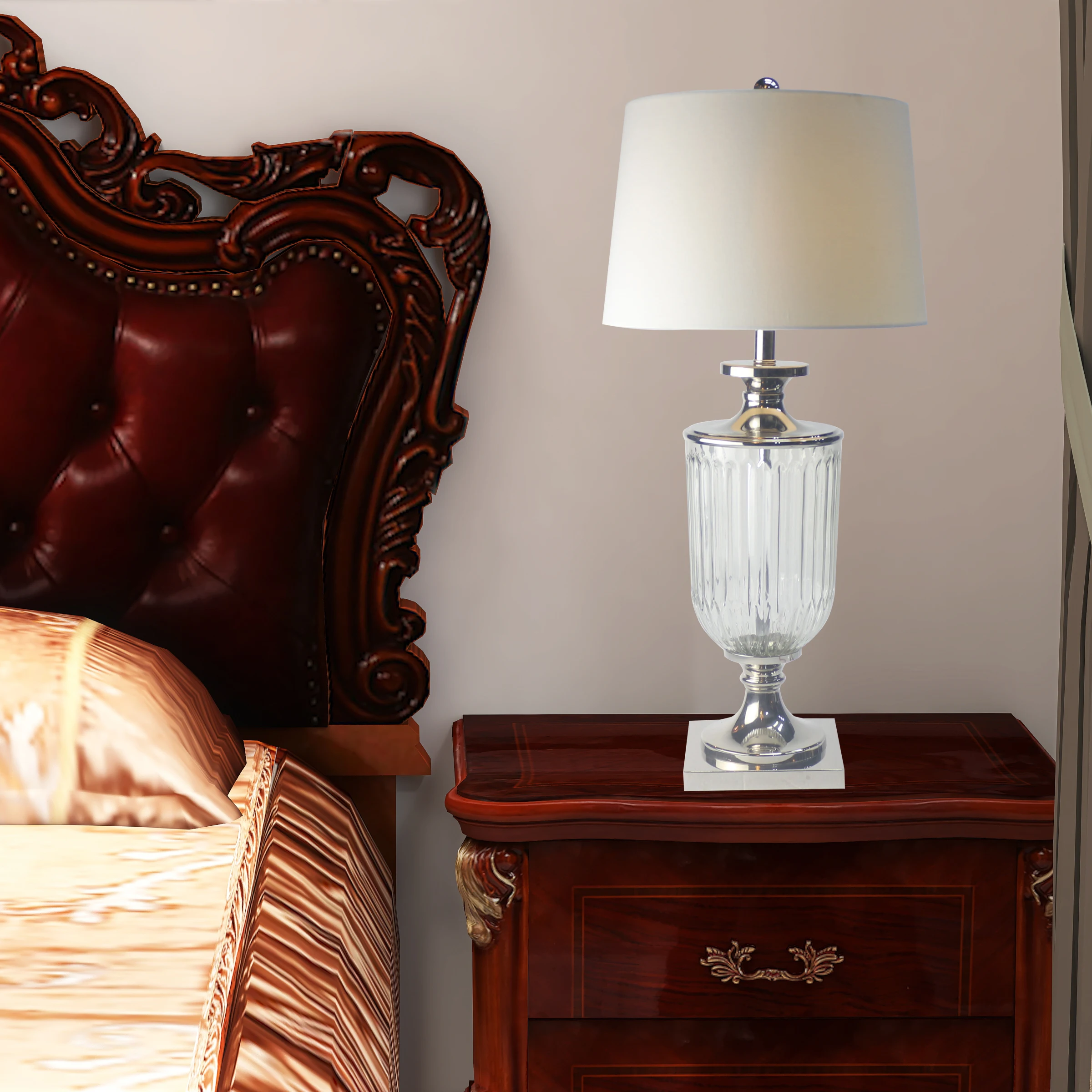 Led Light Cheap Lighting Lamp European Silver Retro Table Lamps For Hotel Restaurant