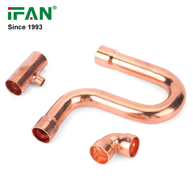 IFAN Manufacturer OEM 10mm - 108mm Copper Pipe Connectors Coupling Elbow Tee Copper Press Fittings