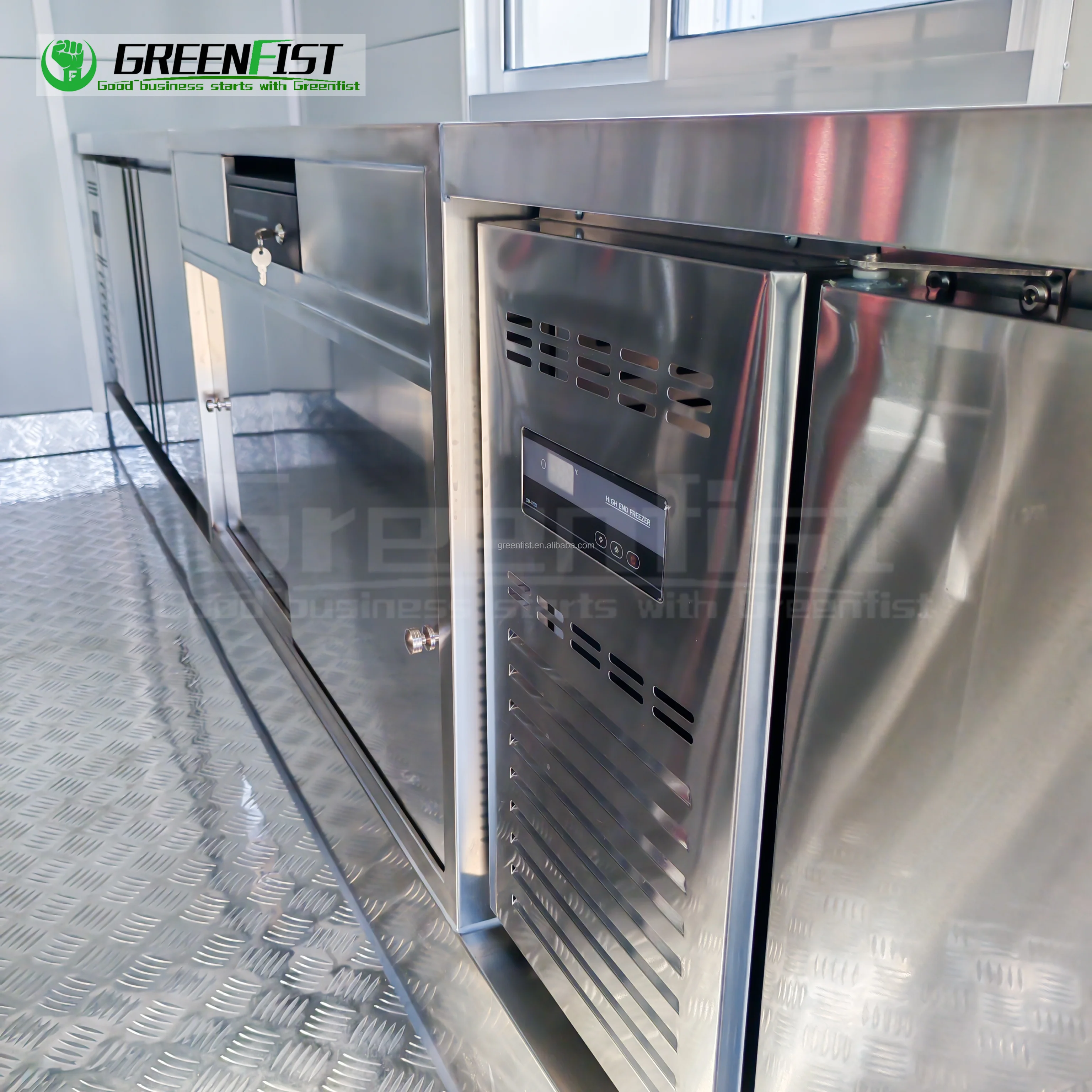 Street Food Truck Commercial Food Concession Trailer Small Ice Cream Cart With DOT CE Certificate