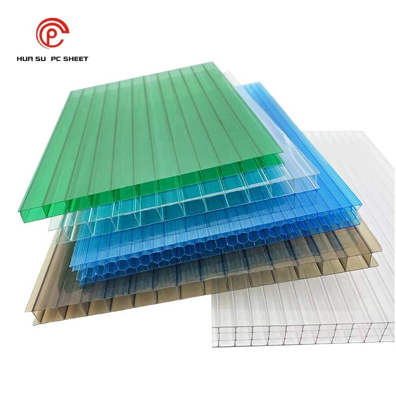 Factory Cheap Price Uv Coating X-structure 25 Mm Hollow Polycarbonate Sheet For Curtain Wall