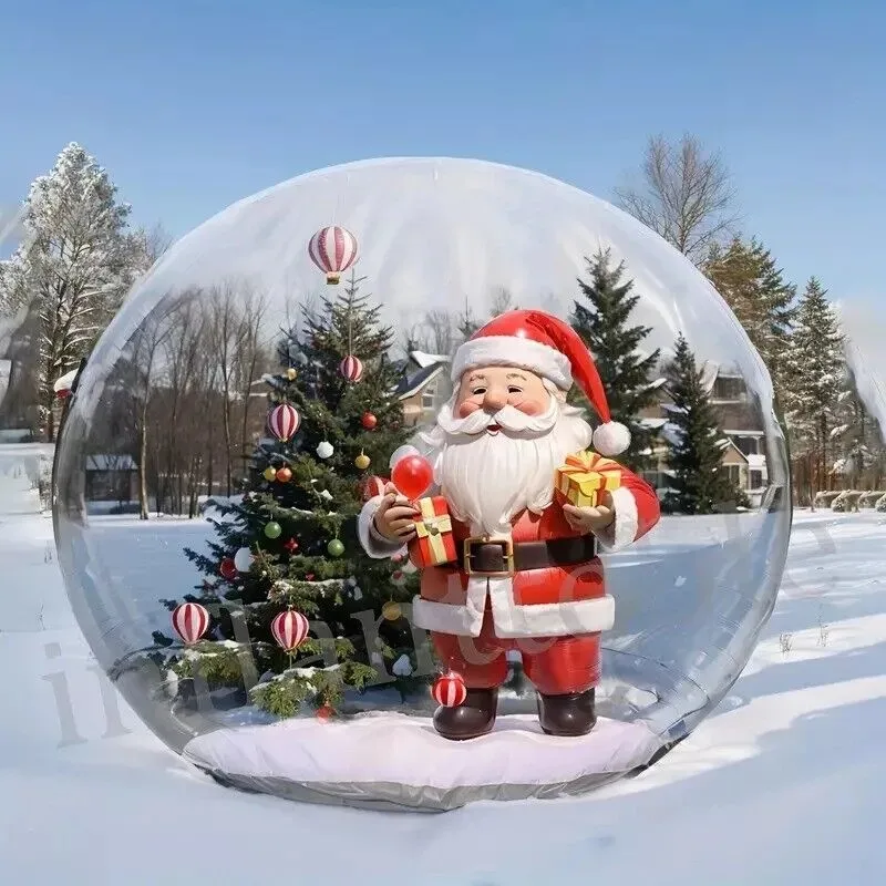 Outdoor Party Christmas decoration Photo booth bubble dome Halloween bubble jumping house clear dome balloon house snow globe