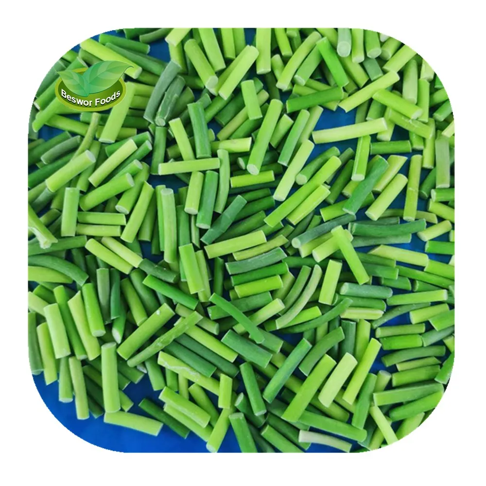 Wholesale new crop Chinese supplier frozen vegetable frozen garlic sprout cut