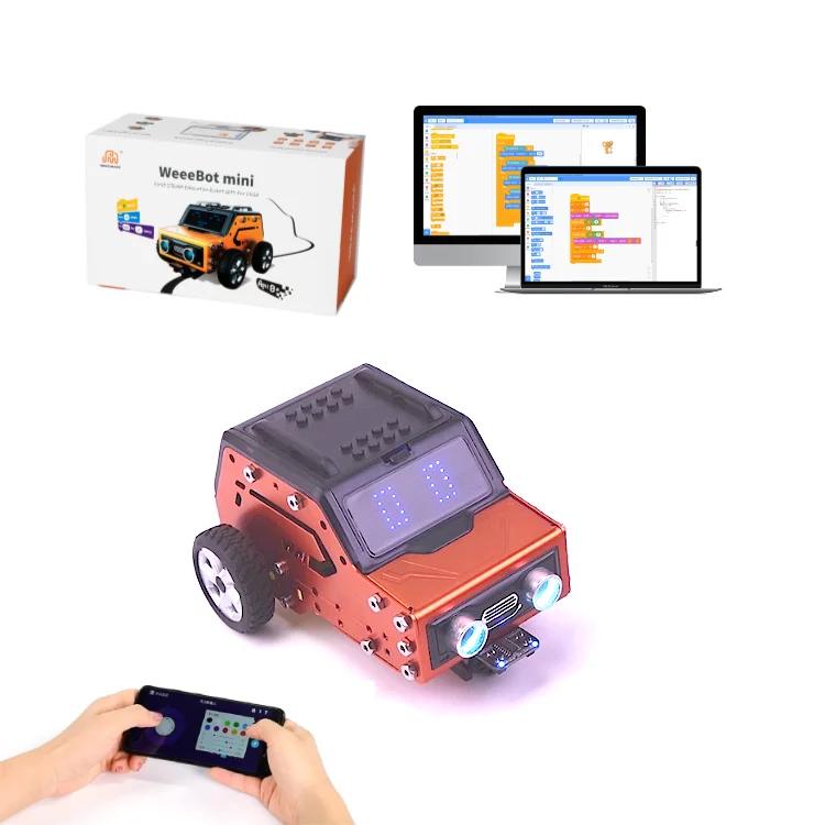 Weeemake Smart Education Robot Kids Coding Arduino Car Robotics Kit For Schools Weeebot Mini