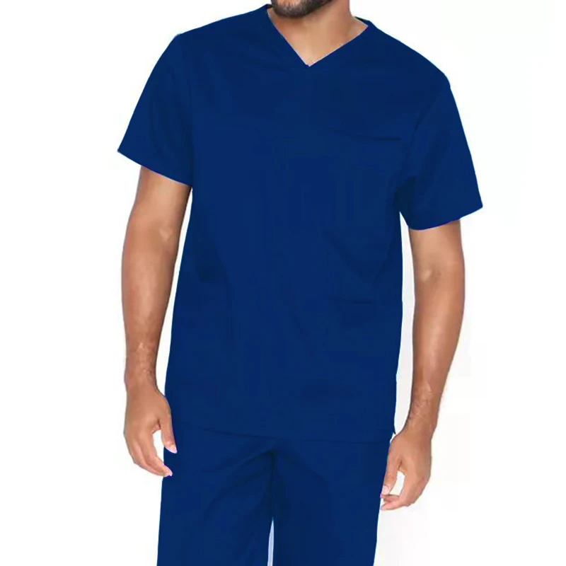 Customize Medical Nursing V- Neck male scrubs Hospital Uniform scrub set doctor uniform for man