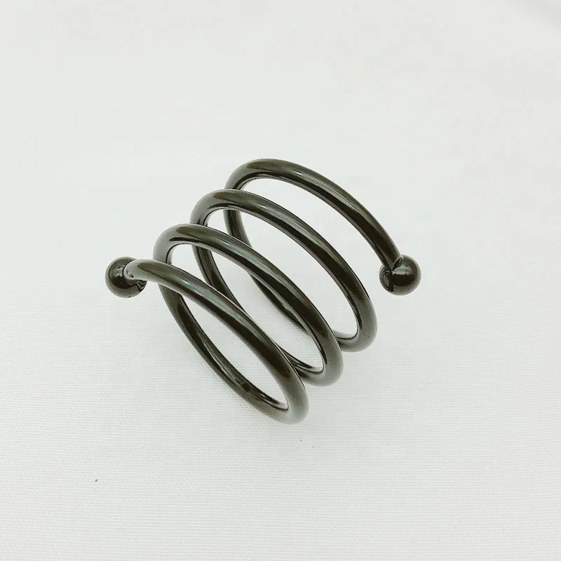 Wholesale Cheap Rose Gold Napkin Rings SilverWedding Napkin Ring Spring Metal Napkin Holder Stocked HWM01