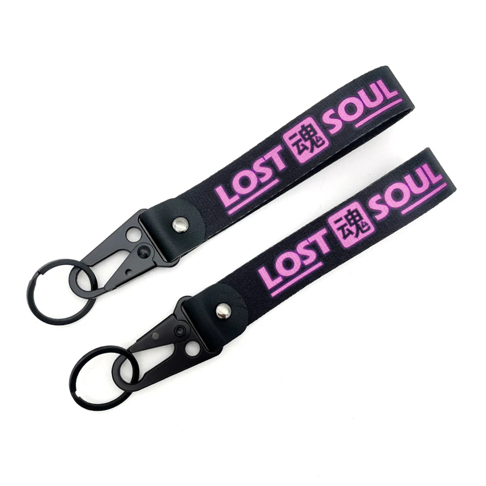 YYX Wholesale High Quality Japanese Jdm Car Culture Sublimation Printed   Wrist Key Chain With Eagle Beak Buckle