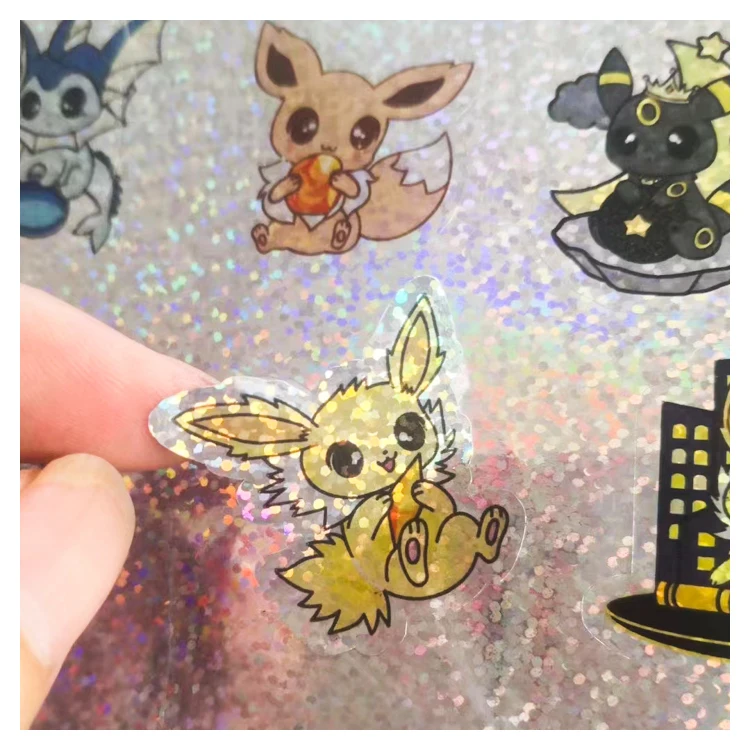 Decorative Kawaii Journal  Clear Vinyl  Animals Diary Waterproof A5 Transparent Sticker Sheet