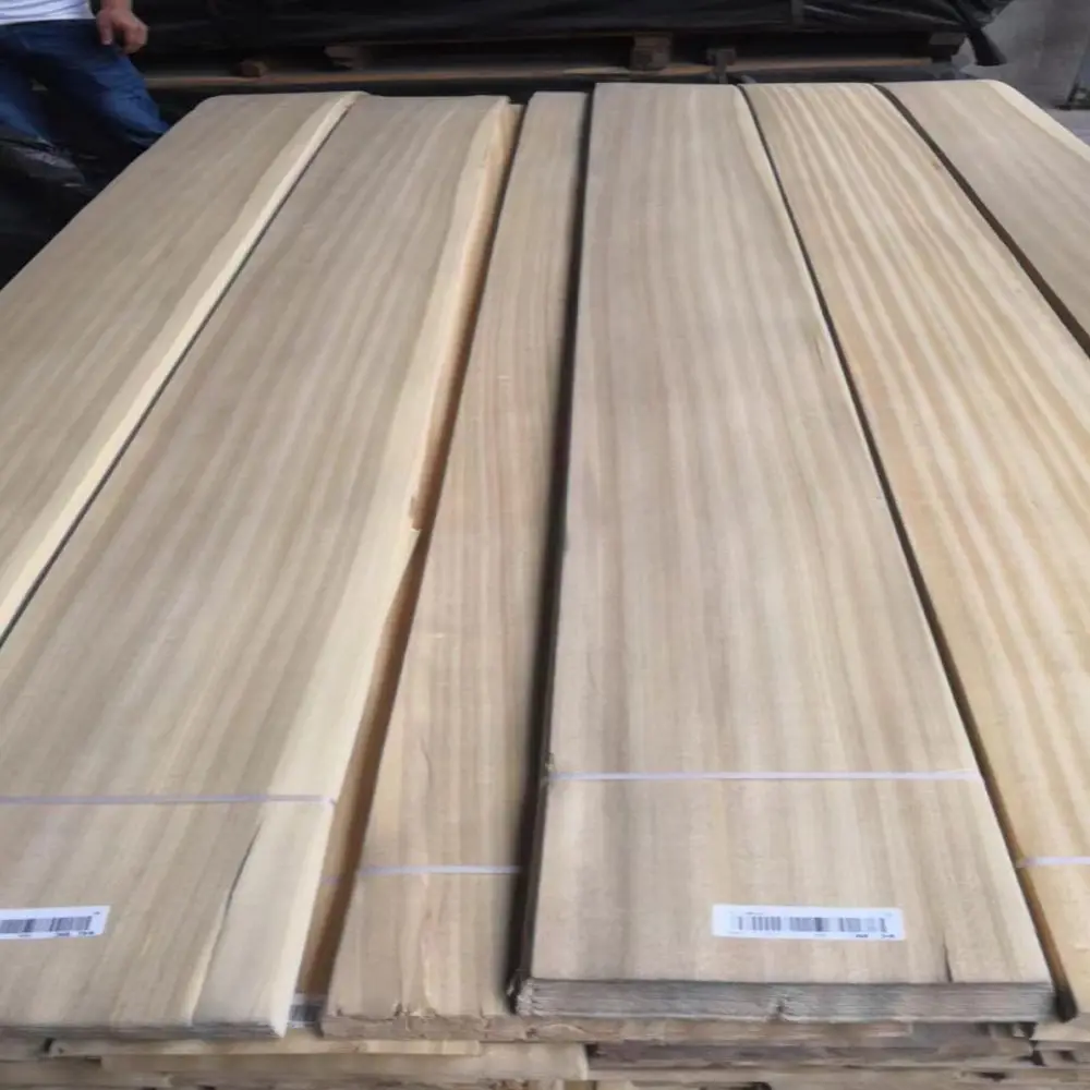 Best Quality Golden Engineered Teak Veneer Africa Teak Wood Veneer Burma Teak Veneer For Furniture