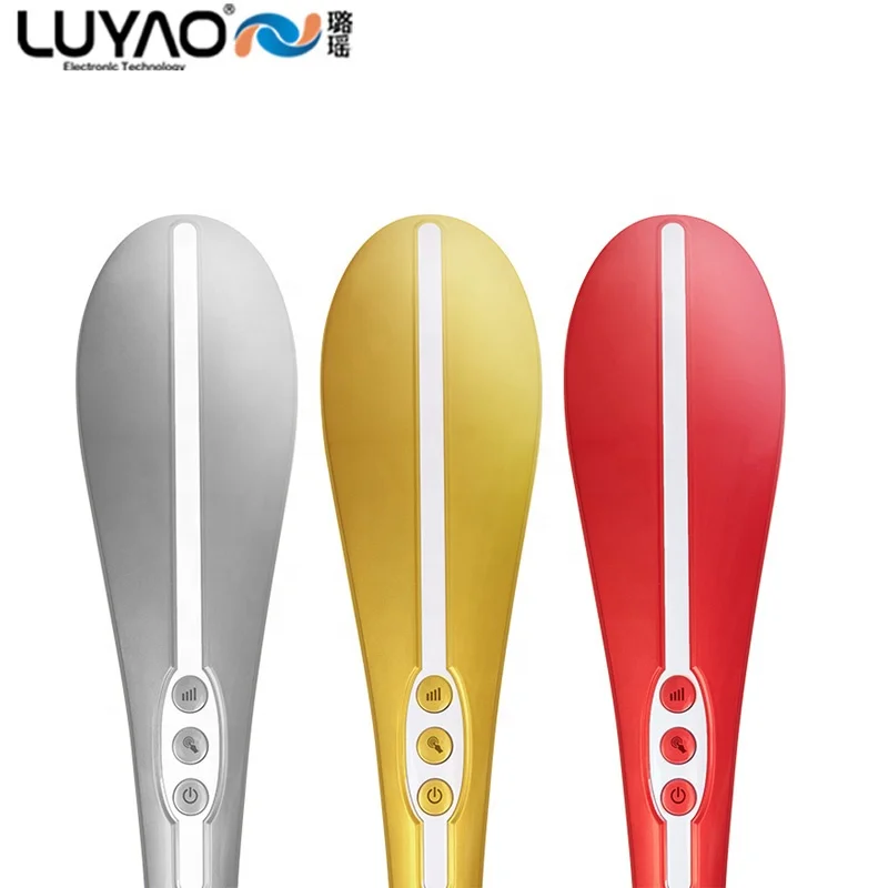 Electric handheld percussion massager vibrator with infrared heating