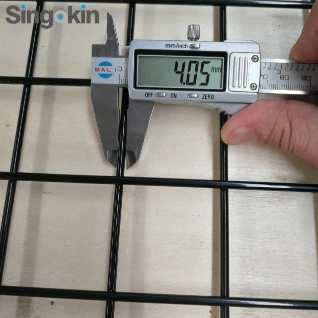 4mm wire 2x2 Black powder coated Machine Guarding mesh screen welded  steel fence panels