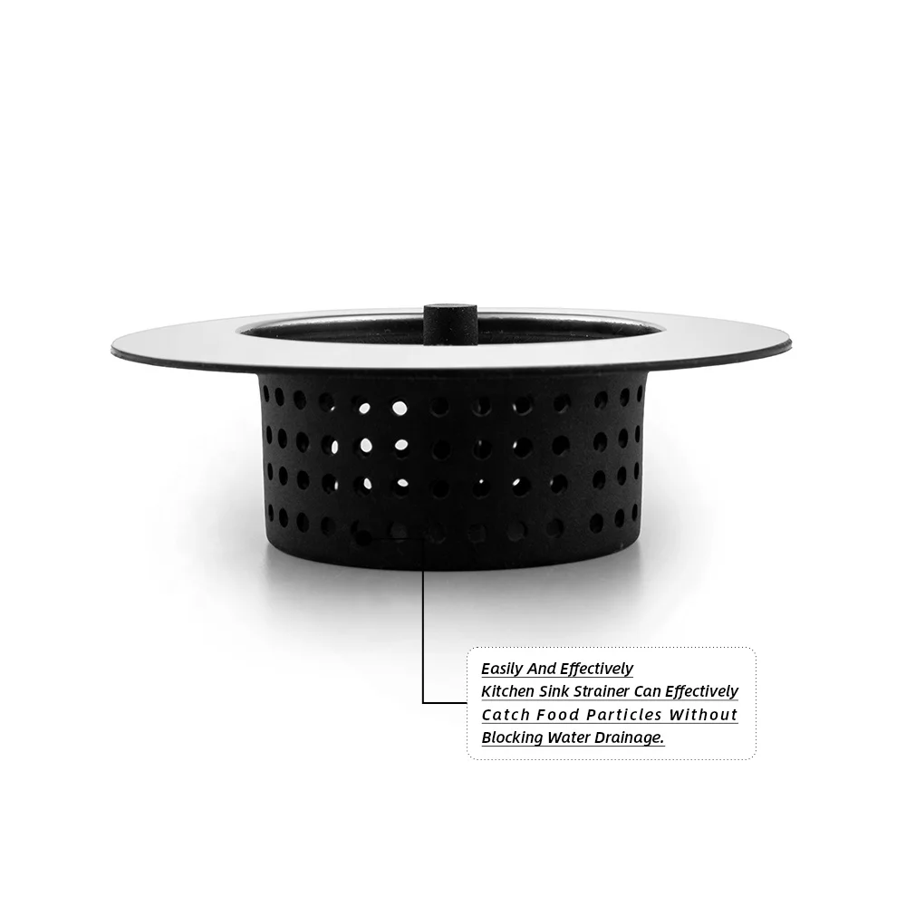 Высокое качество индивидуальный логотип из нержавеющей стали край силиконовая раковина ситечко кухонная корзина