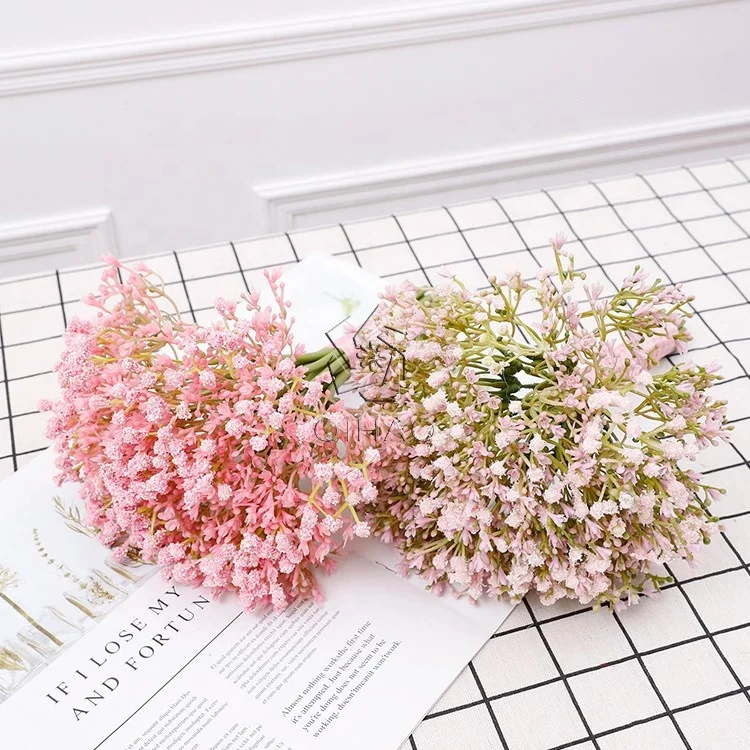 
High quality Plastic artificial flower decorative baby breath flower for sale 
