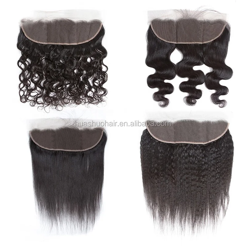Single Donor Wholesale Cheap Price Raw Virgin Indian Hair Loose Deep Wave Skin Thin Frontal