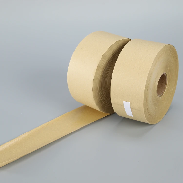 Water Activated Self Adhesive Reinforced White Kraft Recycled Paper Tape