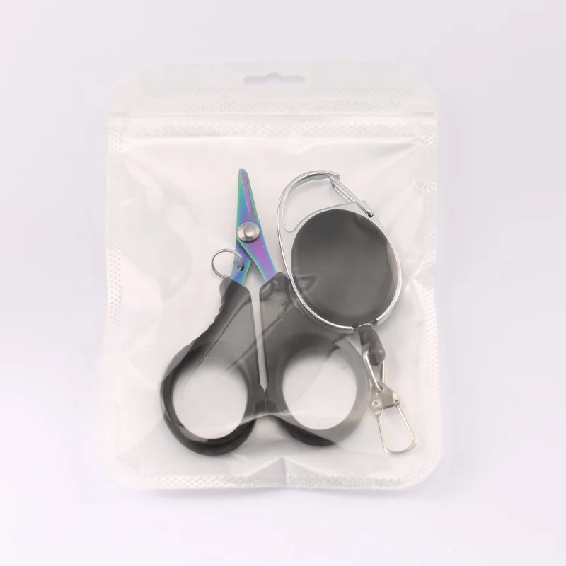 Fishing Scissors Portable Serrated Outdoor Mini Scissors With ABS Handle Stainless Steel Line Cutter Scissors Tools Shears