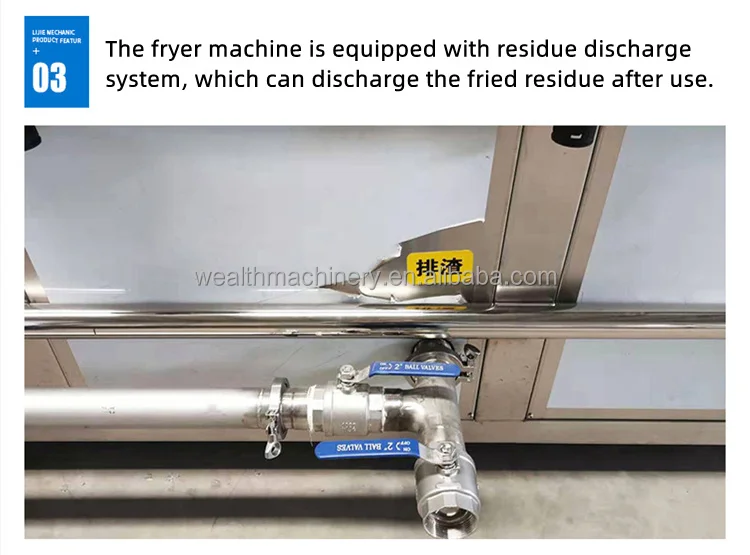 Deep Fryer Automatic Fried Chicken Meat Potato Chips Snack Frying Production Processing Line Frozen French Fries Making Machine