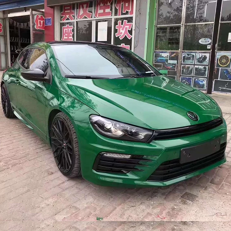 Crystal Postal Green Car Vinyl Wrap Air Self-adhesive Decoration Roll Film Vehicle Auto Stickers