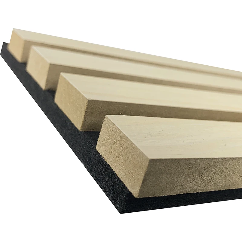 wooden panel wall decor Mdf Composite Akupanel Wall slatted soundproof Acoustic Slat Panel