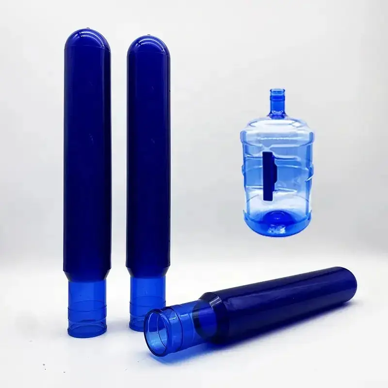 Aikedi Custom plastic blue 750 gr 55 mm neck pressure mouth 5 gallon water bottle pet preform tube