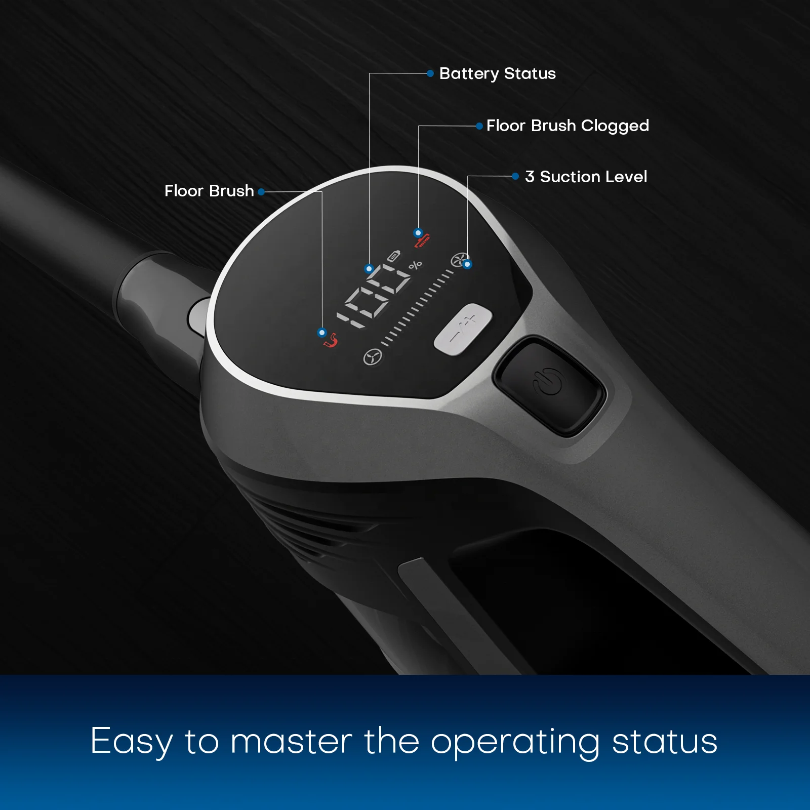 Household vacuum cleaner 220W bagless vacuum cleaners 24000 pa stick vacuum cleaner