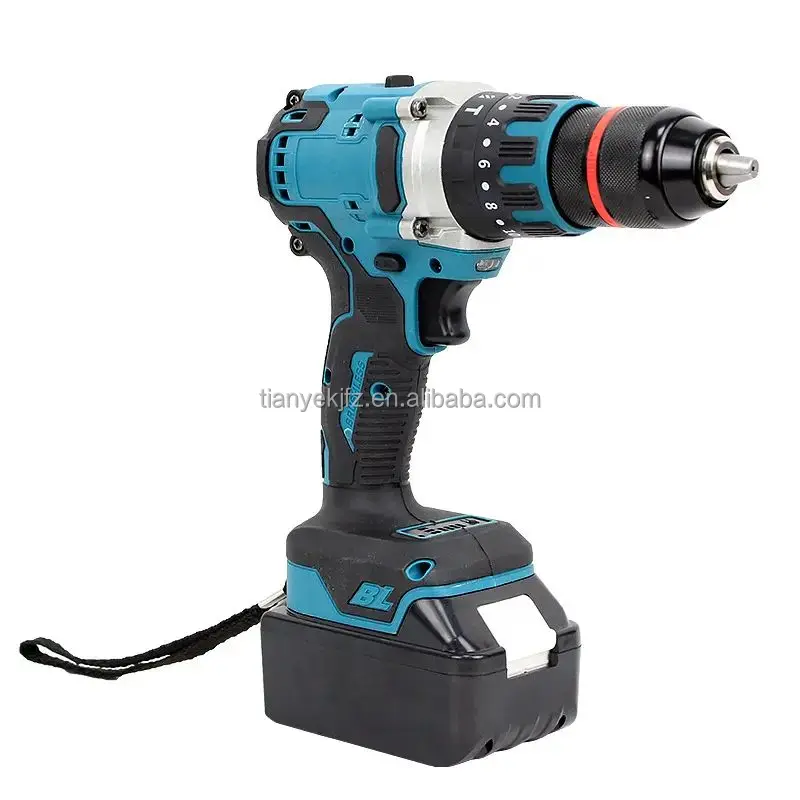 Electric Drill Cordless Driver Large Torque Power Tools Multi-function Brushless Drill Dual-speed Battery OEM TY 13 Impact Drill