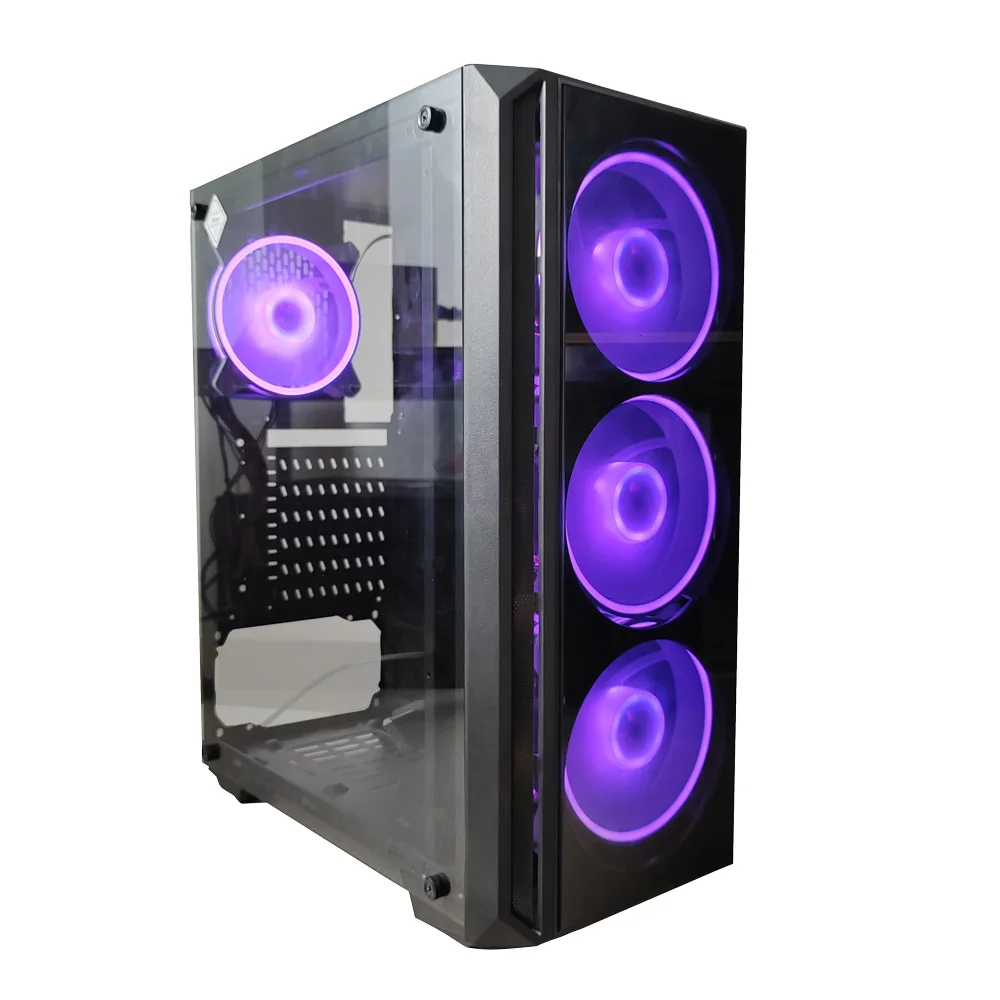 Wholesale Computer Case PC Case Desktop Computer Gaming ITX Case With LED Light And RGB Fan
