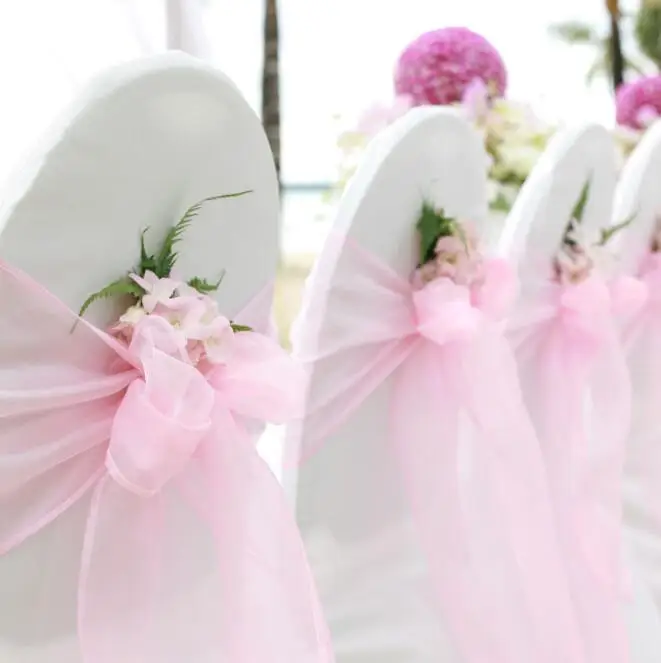 Wedding Banquet Birthday Party Decoration Sashes for Tiffany Chairs