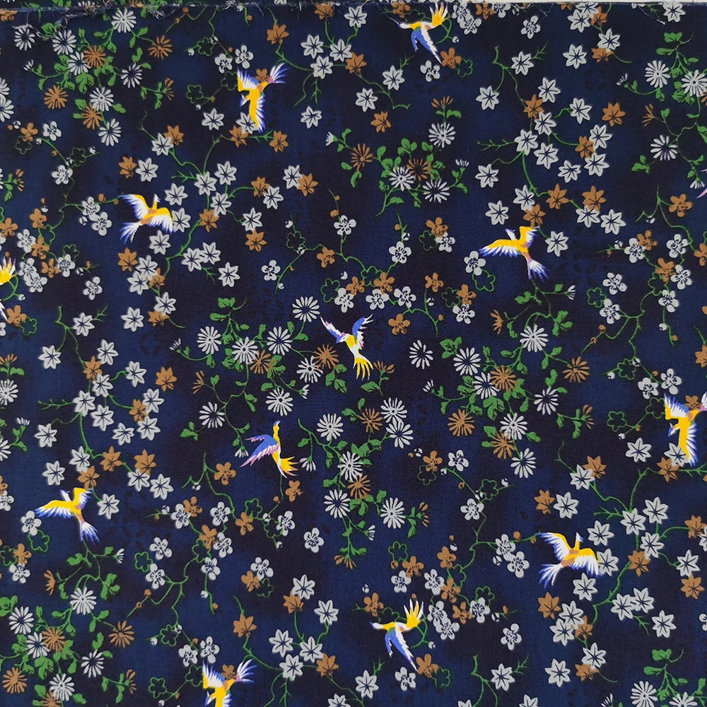 Combined 60s cotton poplin Reactive Screen Print shirt Fabric