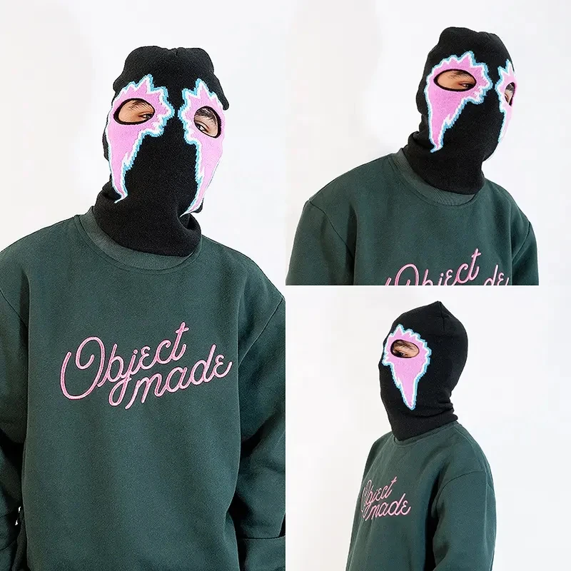 Custom Two Tone Balaclava Ski Mask Men Cycling Cap Snowboard Face Cover Motorcycle Bicycle Hat