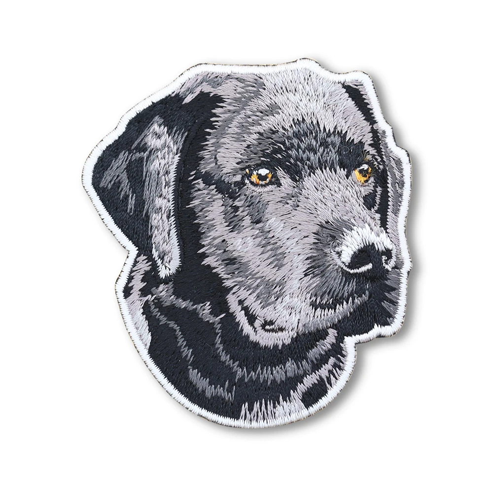 Fashion Embroidery Patches Animal Clothes Iron On Patches Dog Decor Embroidered Patch for Backpack Jeans