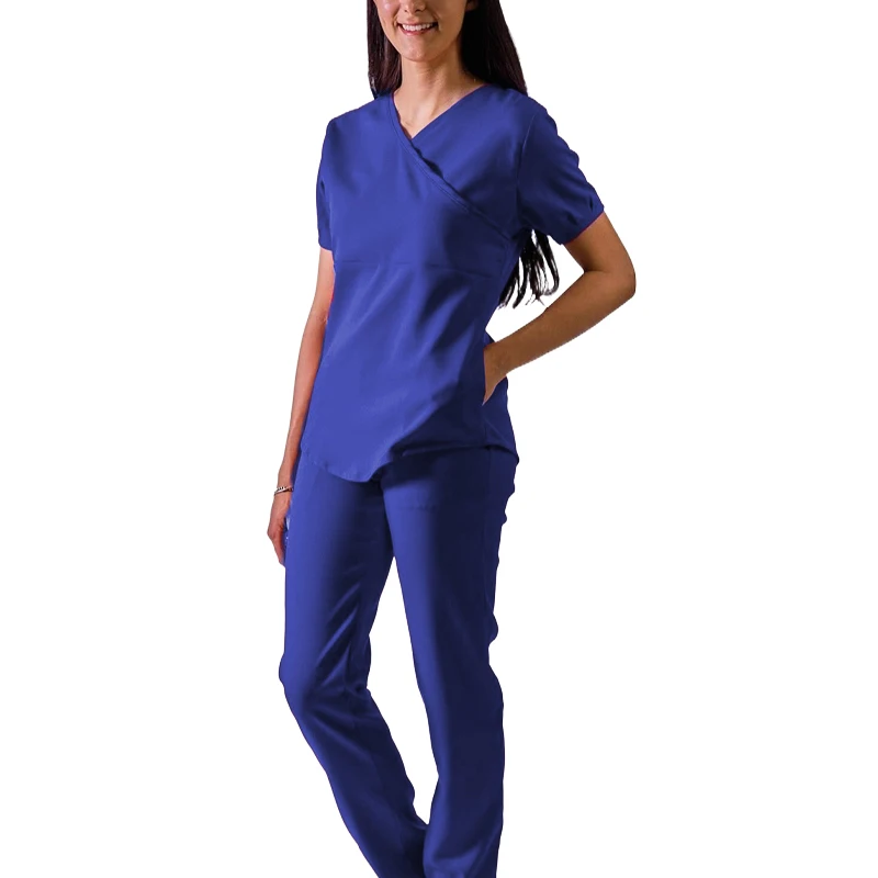 Best Name Brand Medical Scrubs Uniforms Jogger Sets High Quality Rayon Silk Printed Technique Nurse Application Hospital Use OEM