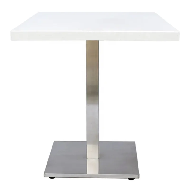 Low MOQ Stainless steel good price dining table base Square table legs
