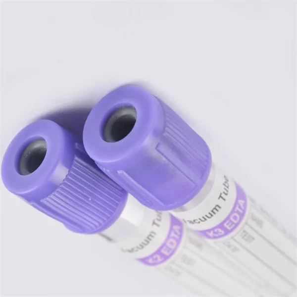 Vacutainer Vacuum tube   EDTA k2 EDTA K3 purple tube CE ISO FSC