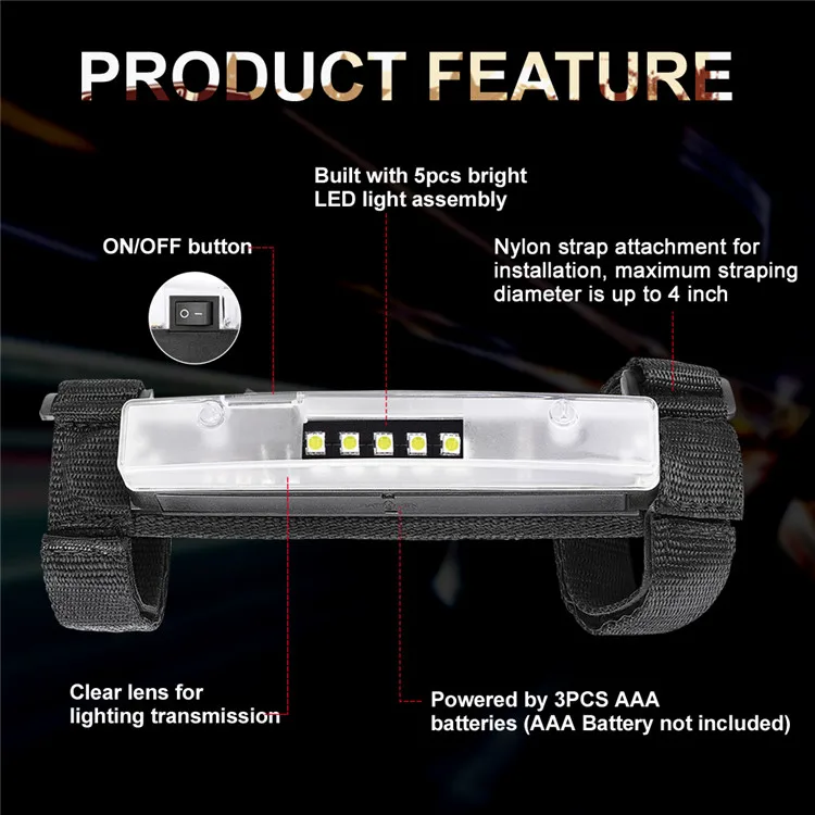 
Wholesale Universal Roll Bar Mount Up To 4 Inch Magnetically Absorbable Courtesy Work Light Battery Operated Led Light Strip 