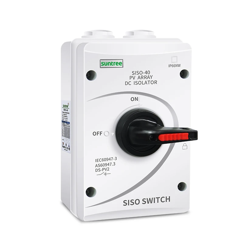 Professional Design IP66 Waterproof Explosion-proof SUNTREE DC SISO DC Isolator Switch 1200V Disconnector Switch
