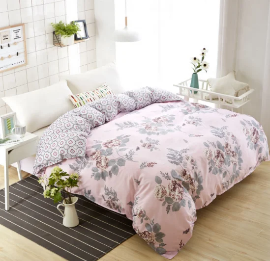 Luxury High Quality Modern Design Style Baby Soft Skin Friendly Duvet Silk Satin Bedding Set