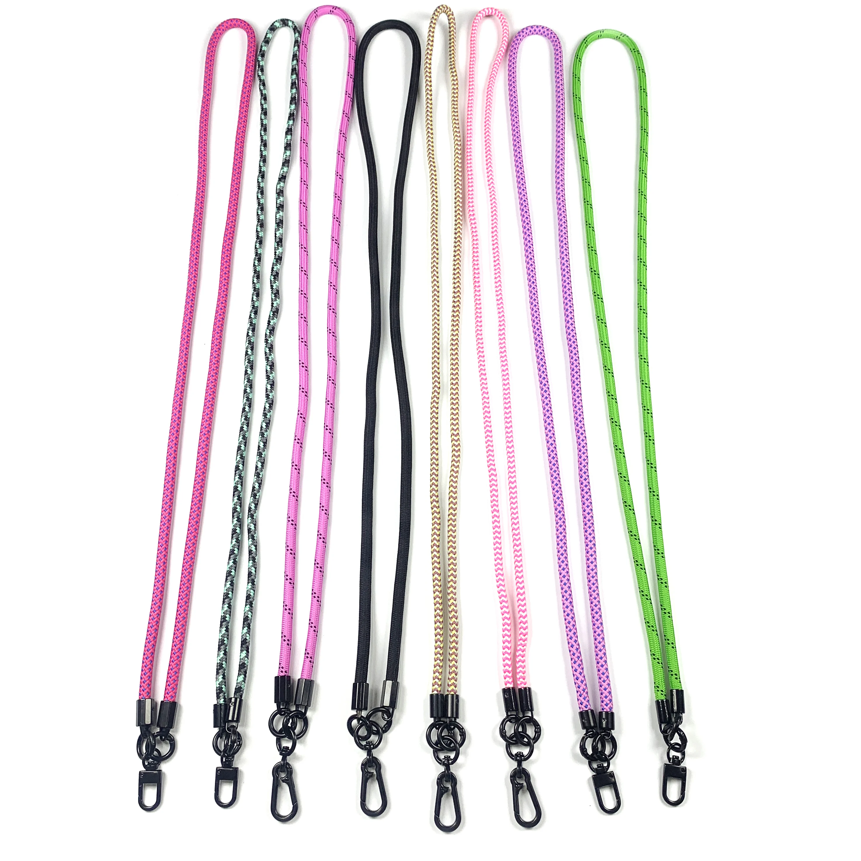Side Corn Fibre 40cm Pu Black Plain Cruise Tactical Logo Virgin Mary With Charger Thumb Hook Dye Sublimation Lanyards