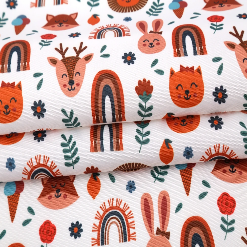 Manufacture new product custom digital printed waterproof 600d polyester oxford fabric with pvc coating for bag